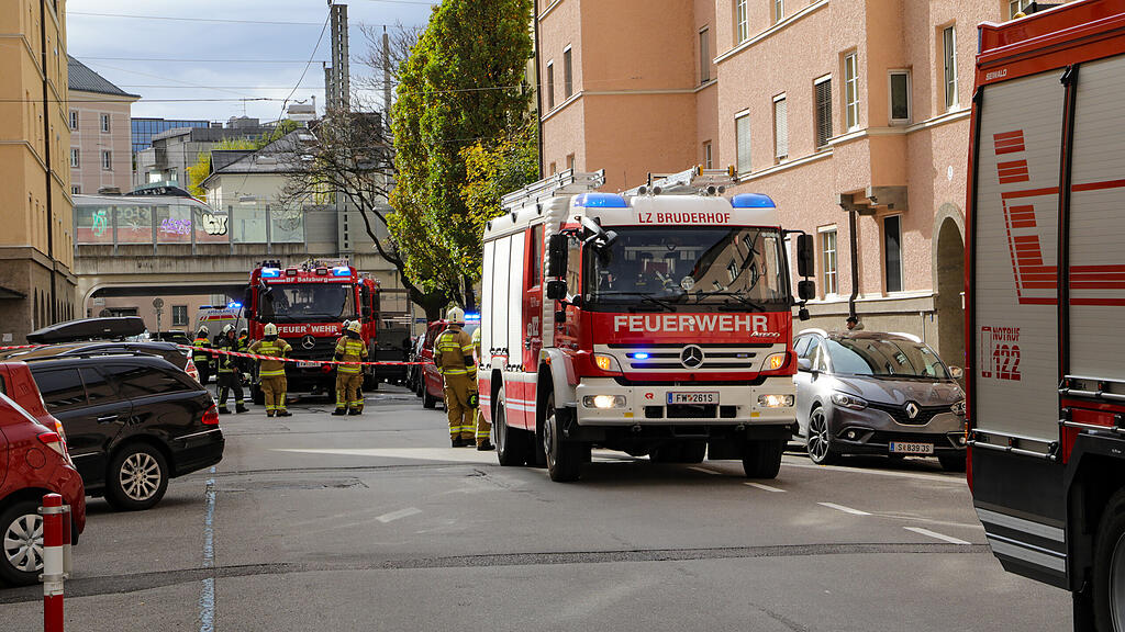 Zimmerbrand in Salzburger Plainstraße