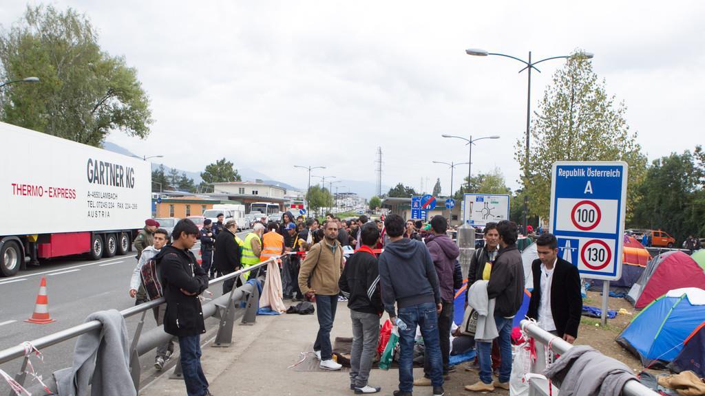 Flüchtlingssituation am Sonntag am Hauptbahnhof