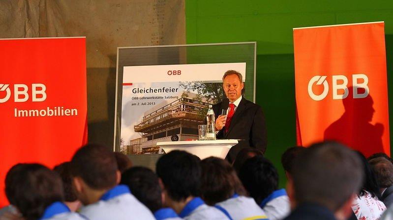 Gleichenfeier der ÖBB-Lehrwerkstätte, I