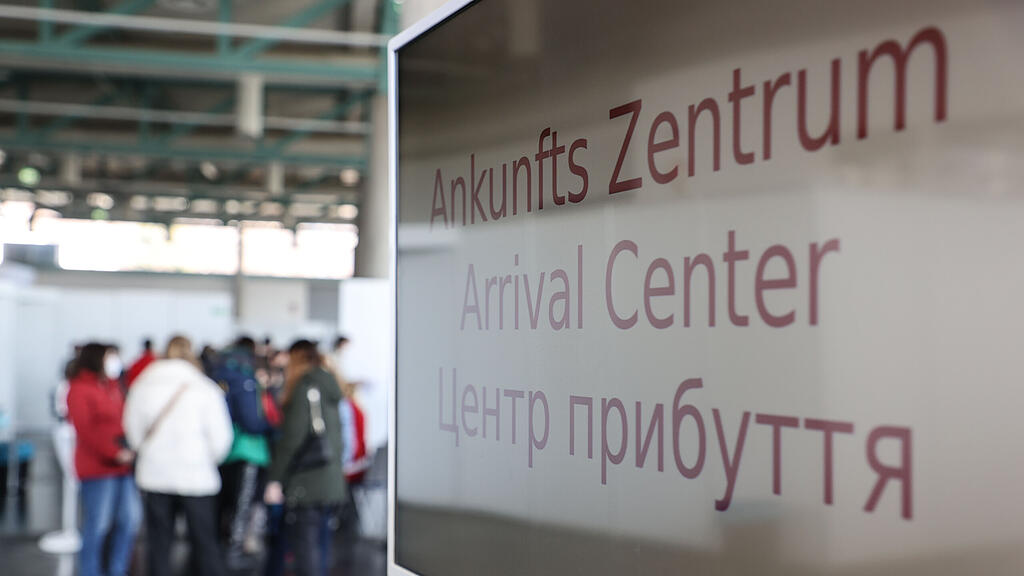 Ankunftszentrum für Ukraine-Flüchtlinge beim Messezentrum