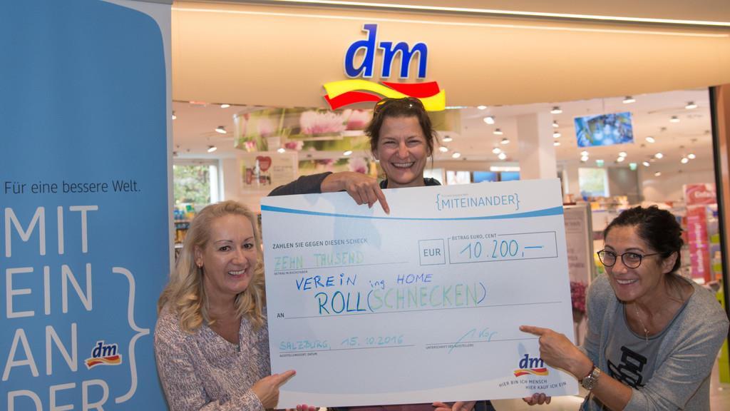 Rollschnecken Scheckübergabe