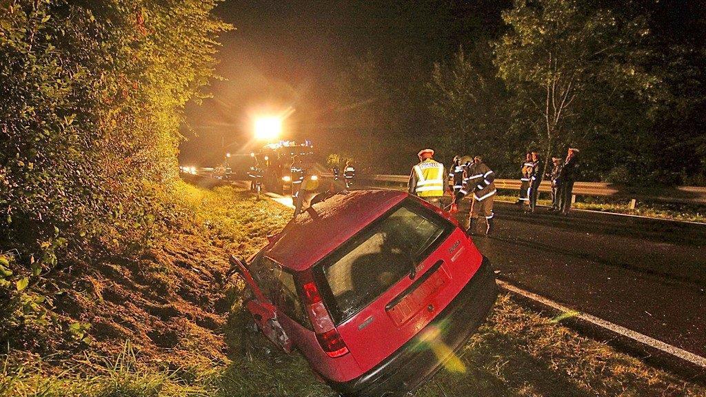 Bilder vom Unfallort auf der B1