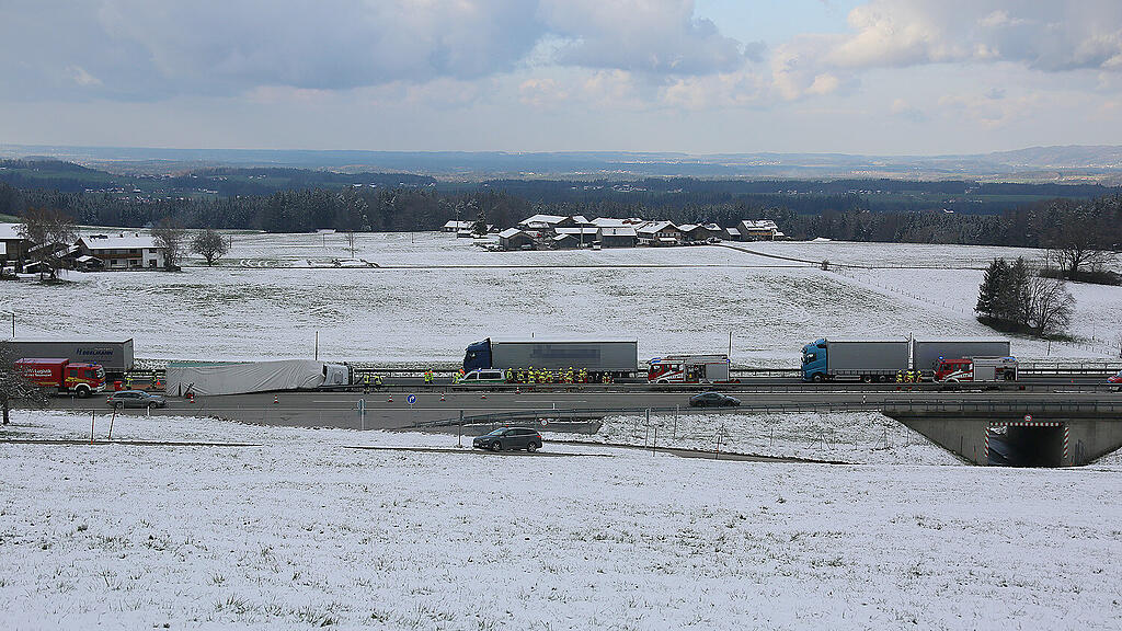 Lkw-Unfall A8