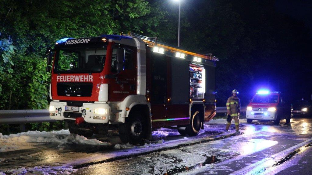 Schwerer Crash auf der B156