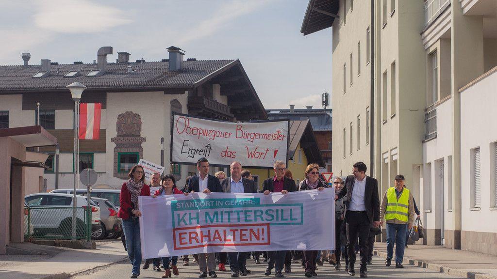 Demo für Krankenhaus in Mittersill