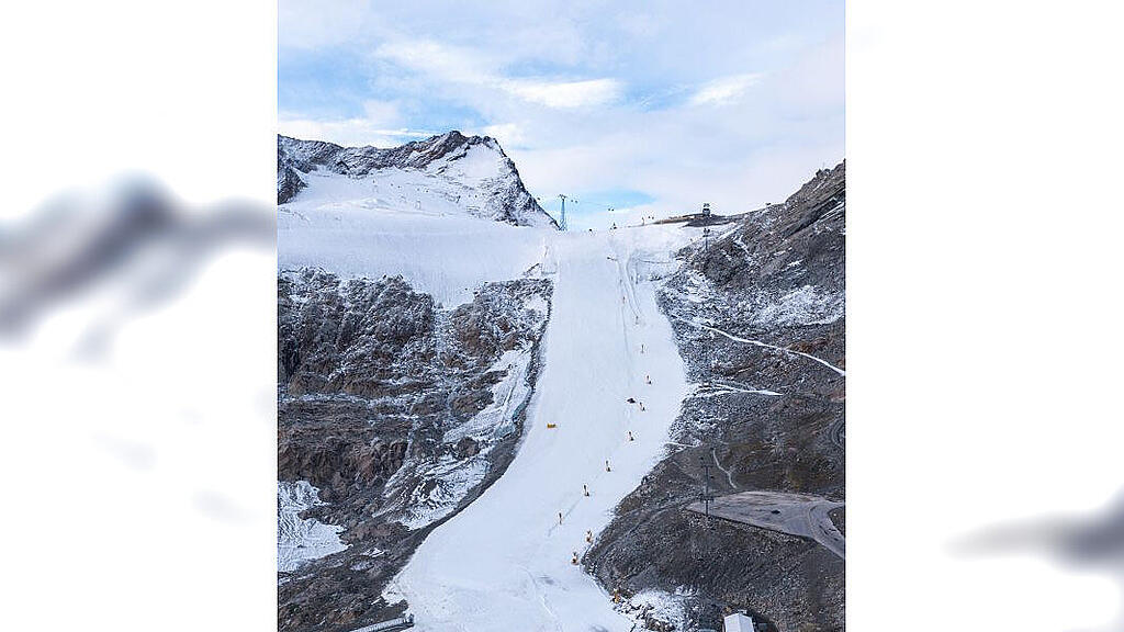 Schneekontrolle vor Sölden-Weltcup
