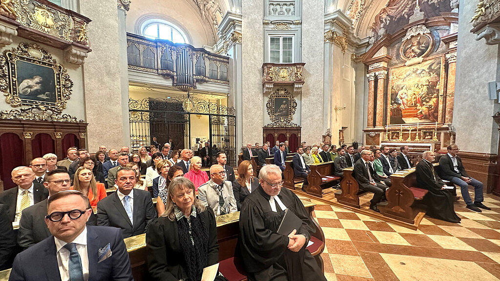 Angelobung neue Salzburger Landeregierung, interreligi\u00f6se Feier