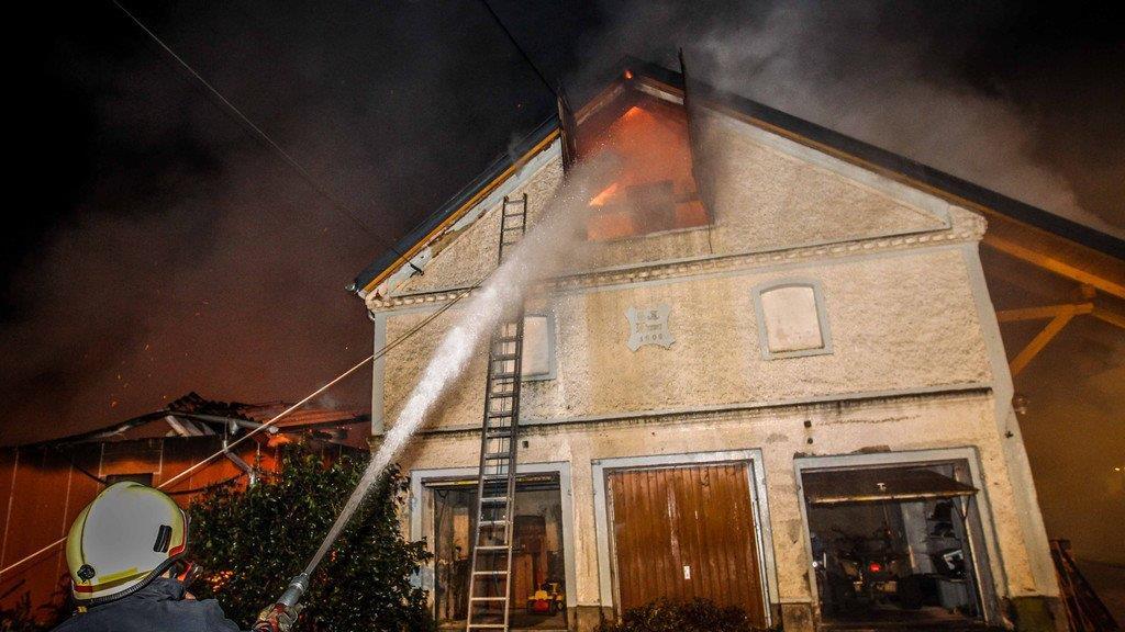 Großbrand in Weng