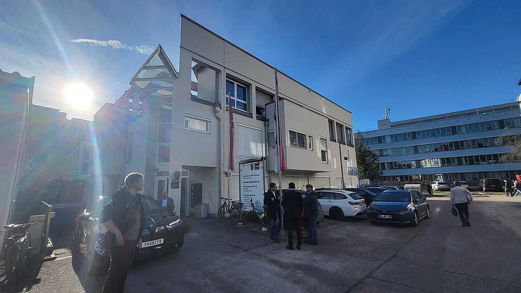 Haslauer tritt ab - Bilder aus der Parteizentral