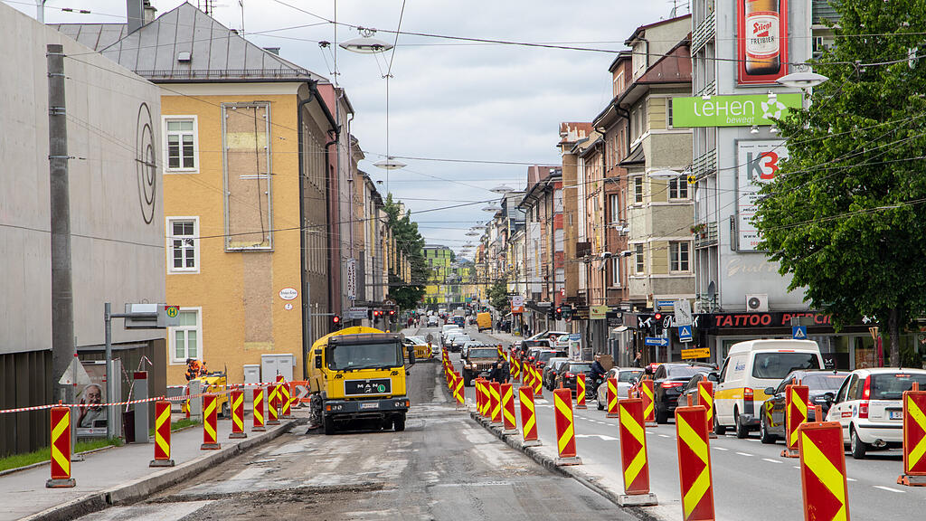 Ignaz Harrer Straße, Baustelle