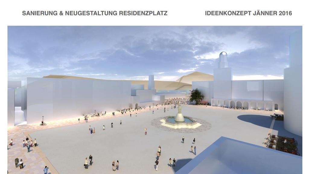 Konzept und Präsentation für den neuen Residenzplatz