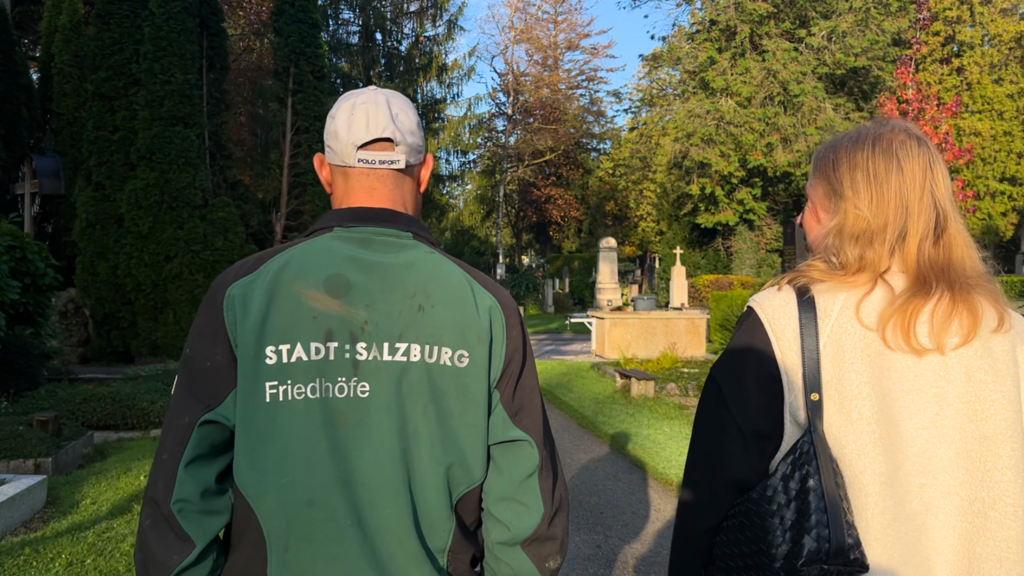 Spaziergang mit Totengräber