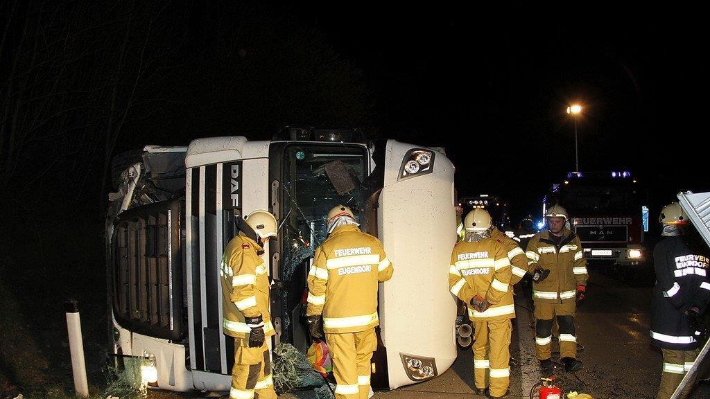 Lkw-Unfall auf A1
