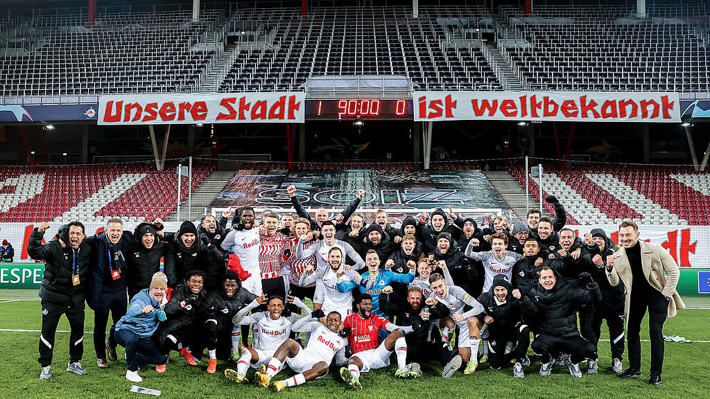 Salzburg, Sevilla, Champions League, feiern