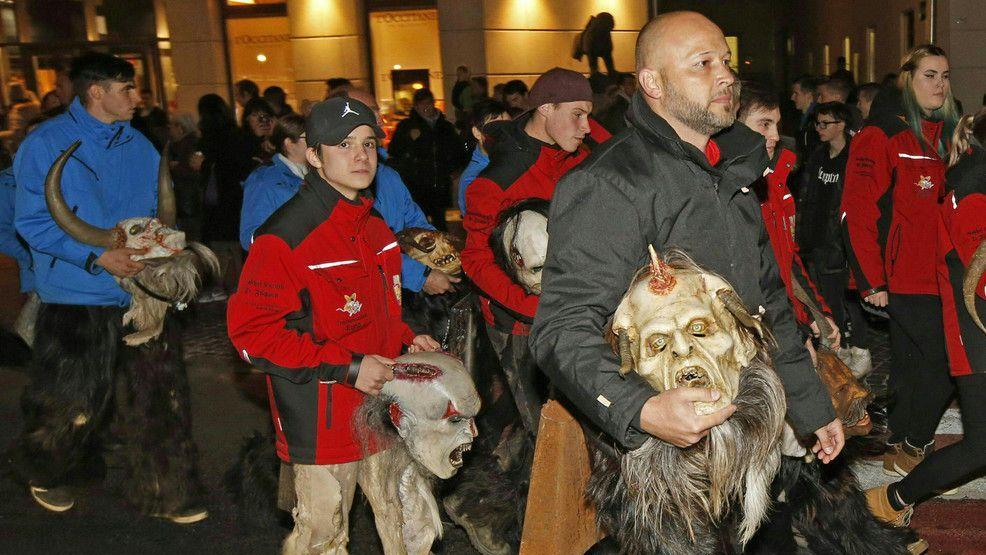 Krampus-Protestmarsch in Klagenfurt