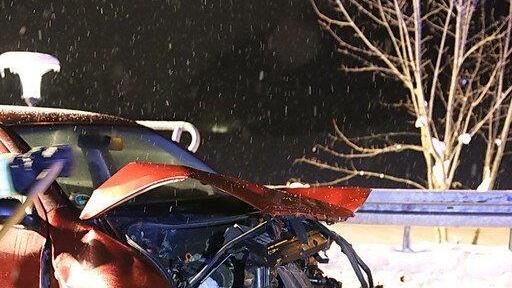 Schwerer Crash auf B306