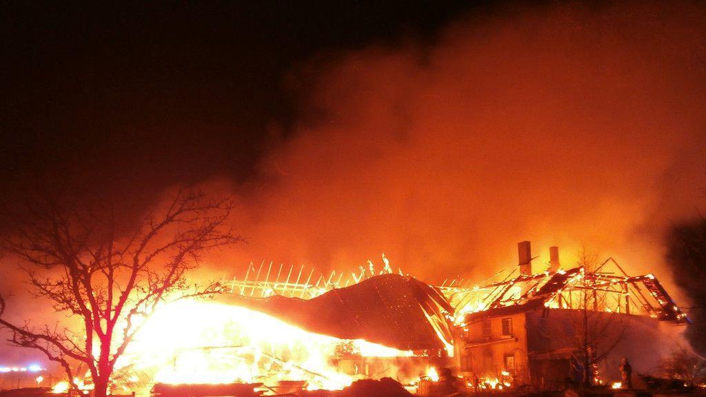 Großbrand bei Bauer in Seekirchen I