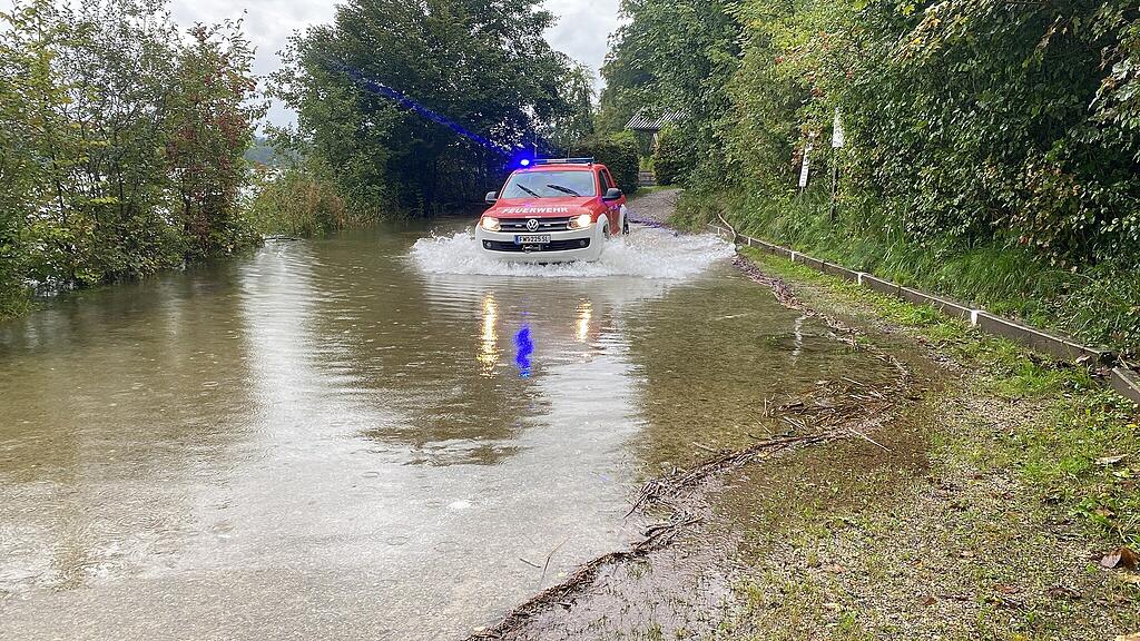 Hochwasser-Einsätze in Henndorf