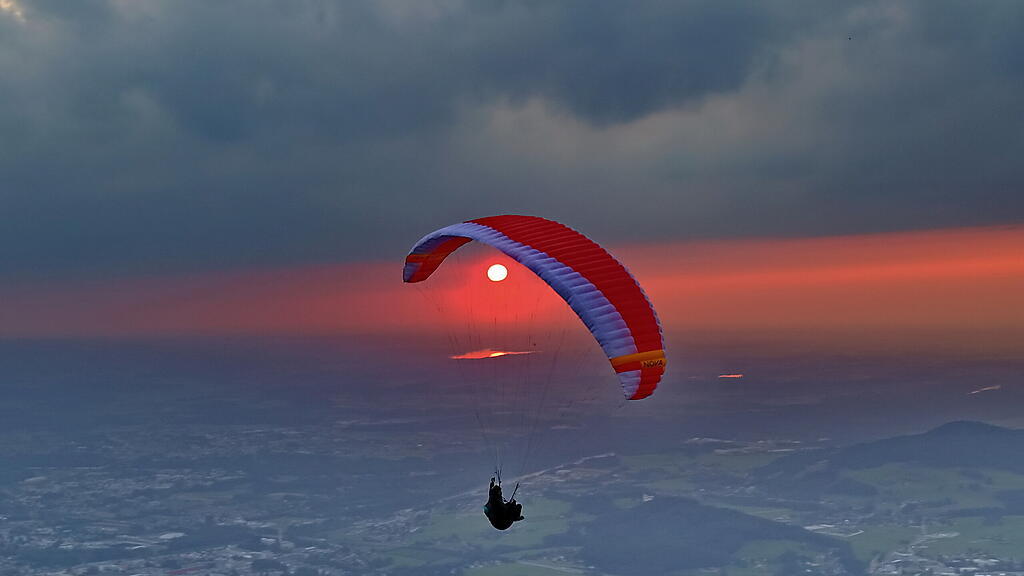Sonnenuntergang am Gaisberg