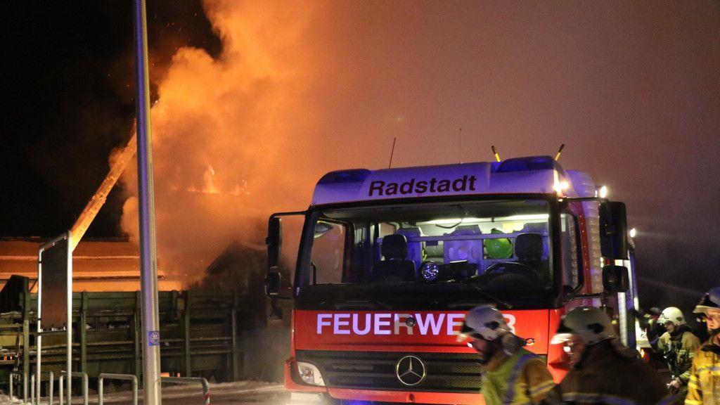 Brand im Sägewerk in Radstadt I
