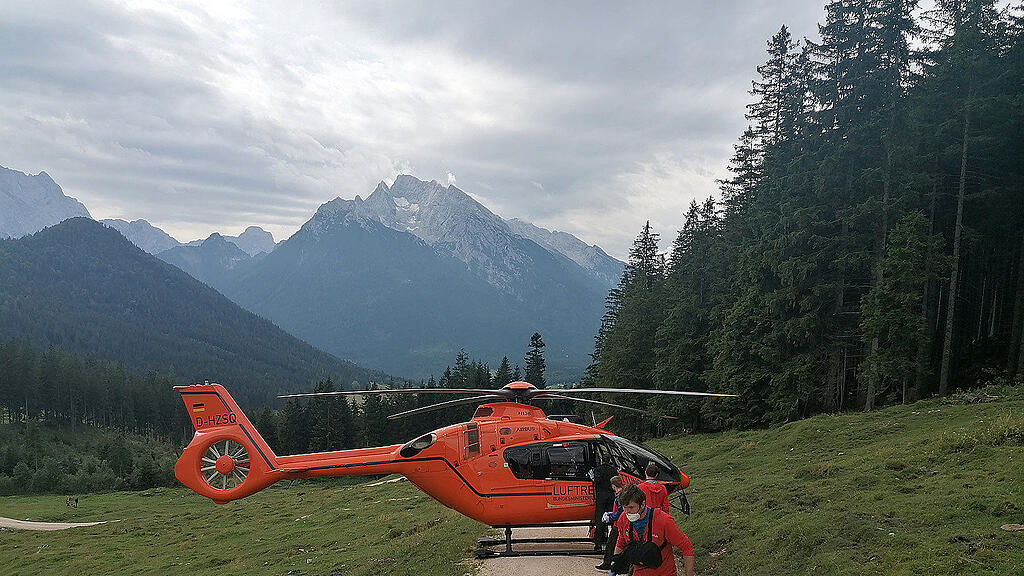 Rettungshubschrauber Bergwacht Ramsau
