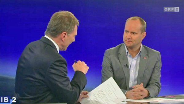 Ganz glücklich war Matthias Strolz mit den Fragen zur Cannabis-Legalisierung offensichtlich nicht.