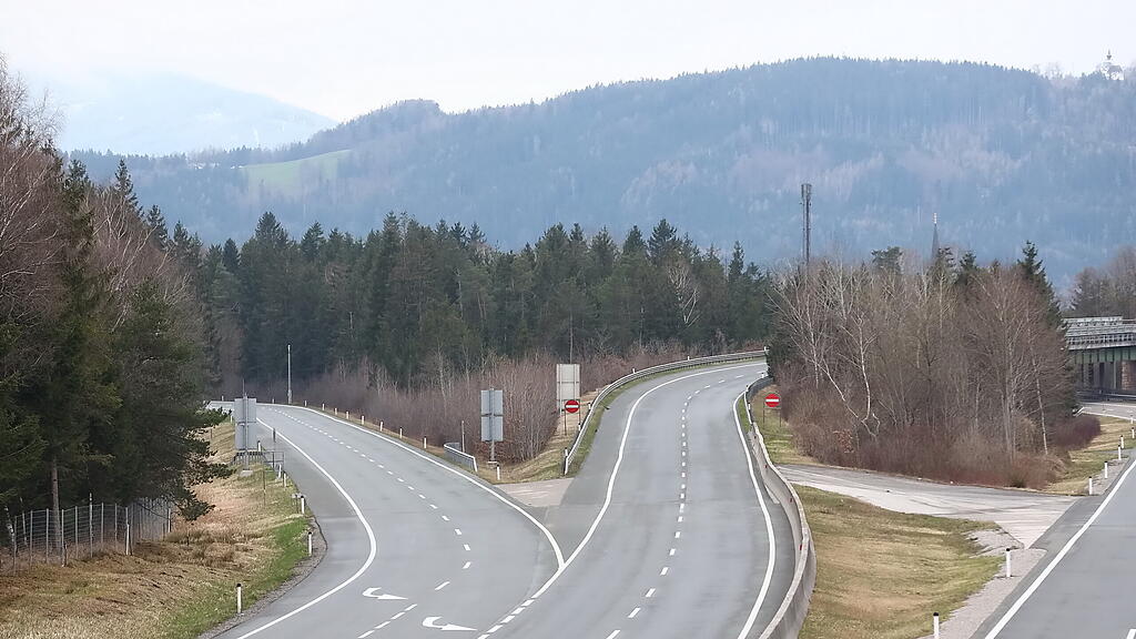 Leere Straßen in Salzburg