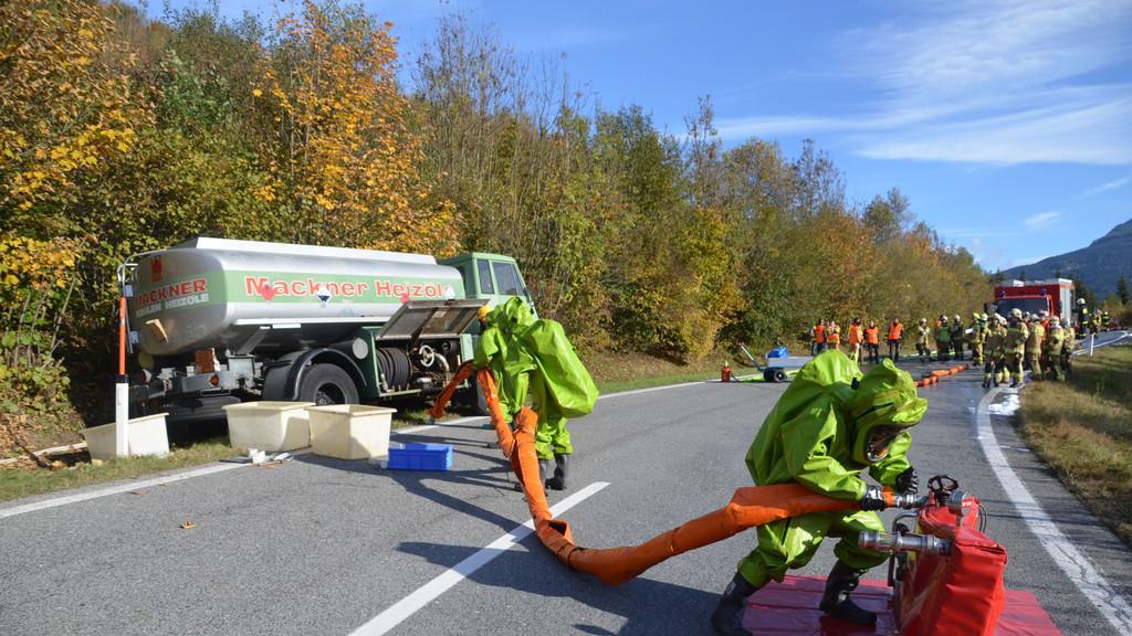 Gefahrgutübung auf der Tauernautobahn II