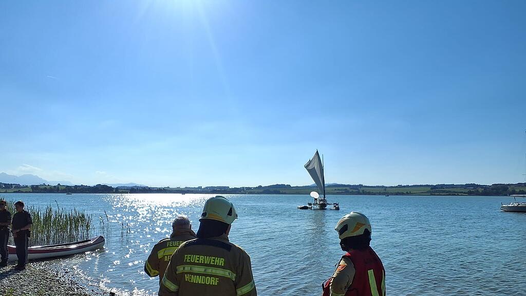 Rettungsaktion Wallersee