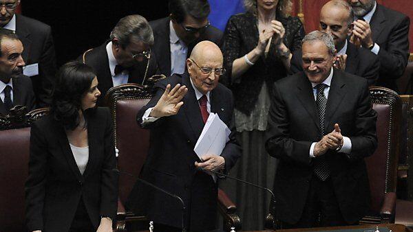 Napolitano rügte die politischen Parteien