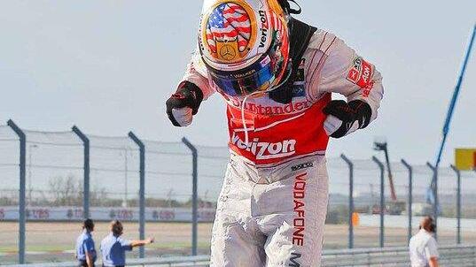 Hamilton gewann US-Grand-Prix - Jubel nach dem Sieg