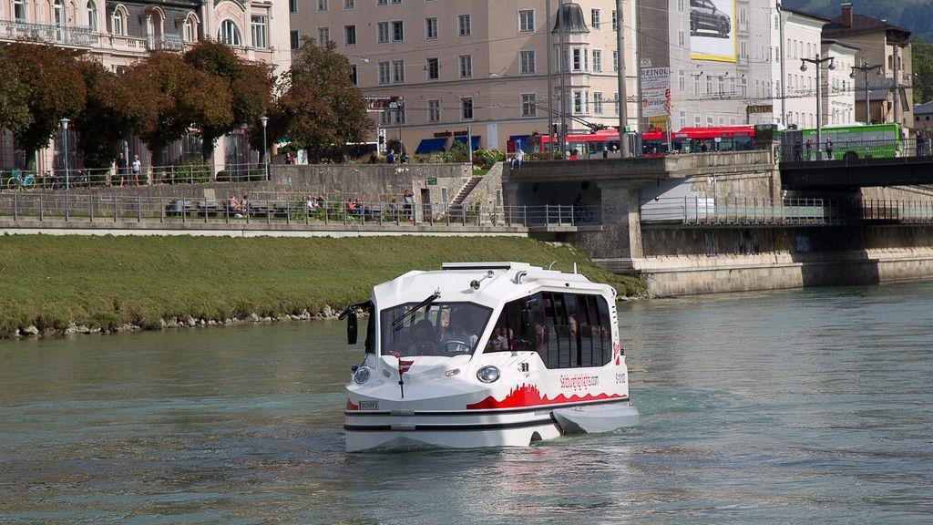 Ausfahrt mit dem Amphiebienbus