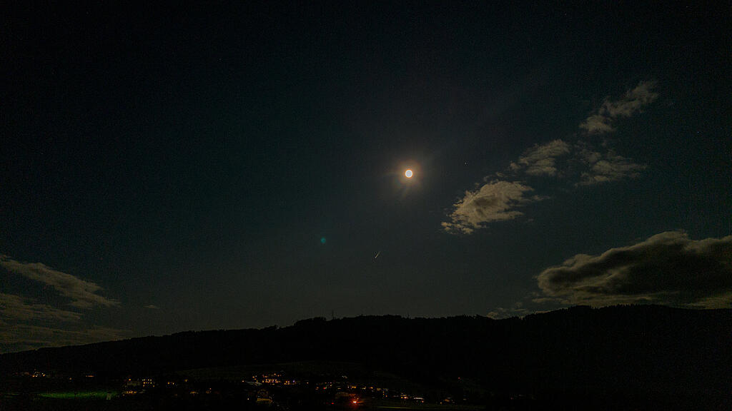 Supervollmond über Eugendorf