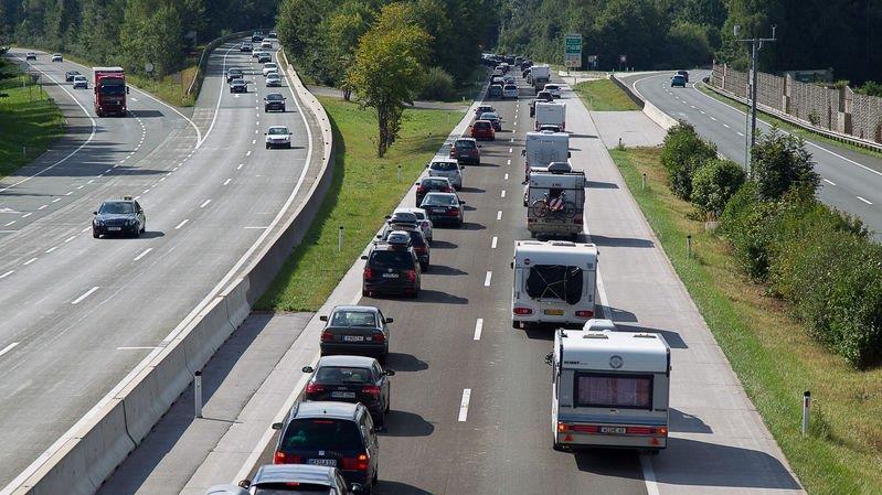 Rückreiseverkehr auf A10