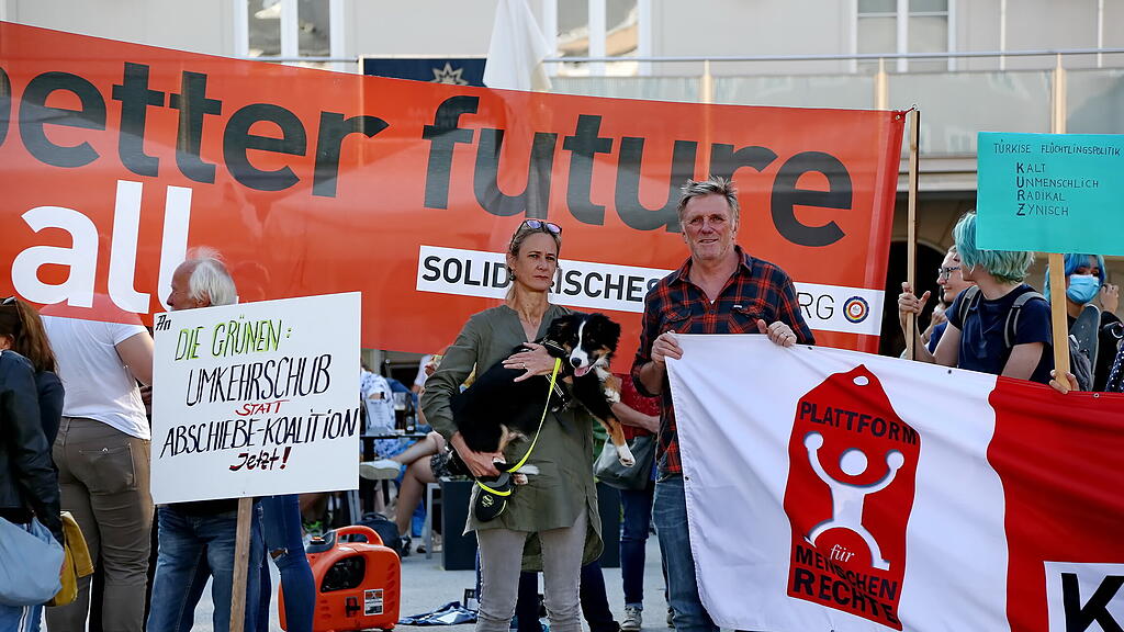 Demo in Salzburg für Afghanistan