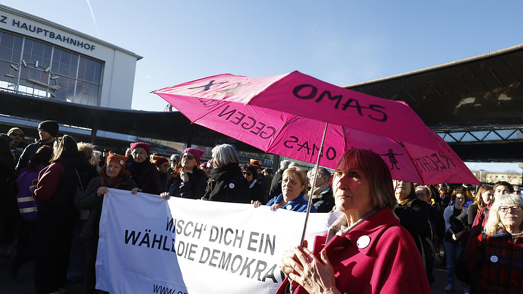 Demo für Menschenrechte und Demokratie in Graz