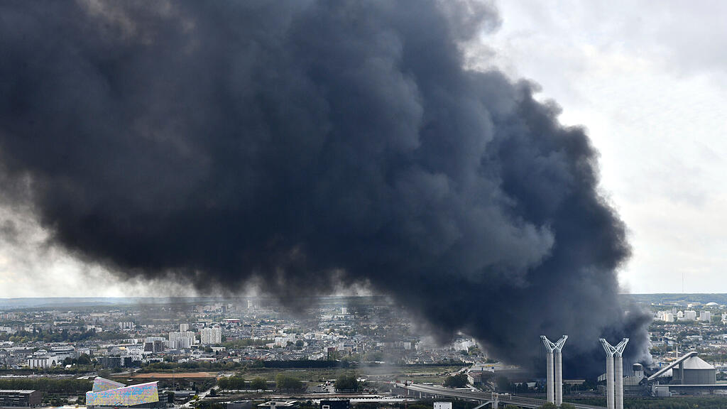 Rouen, Frankreich, Brand