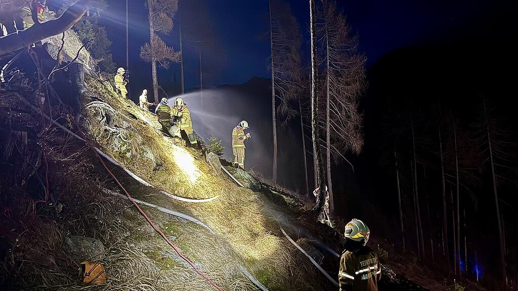 Waldbrand in Mariapfarr