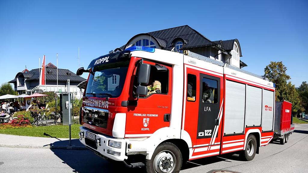 Waldbrand-Übung in Koppl und am Nockstein