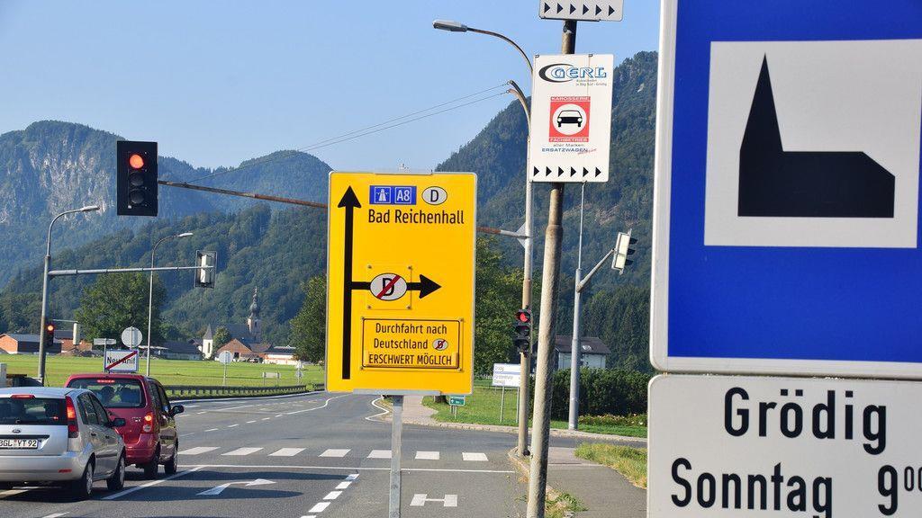 Durchfahrt in Grödig gesperrt