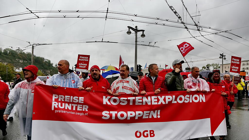ÖGB-Anti-Teuerungs-Demo Salzburg