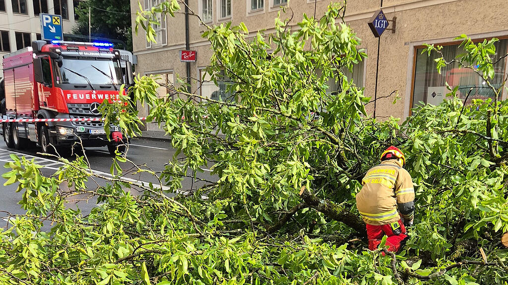 Unwetter-Schäden in Salzburg