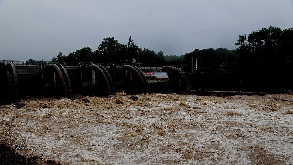 Hochwasser in der Stadt Salzburg