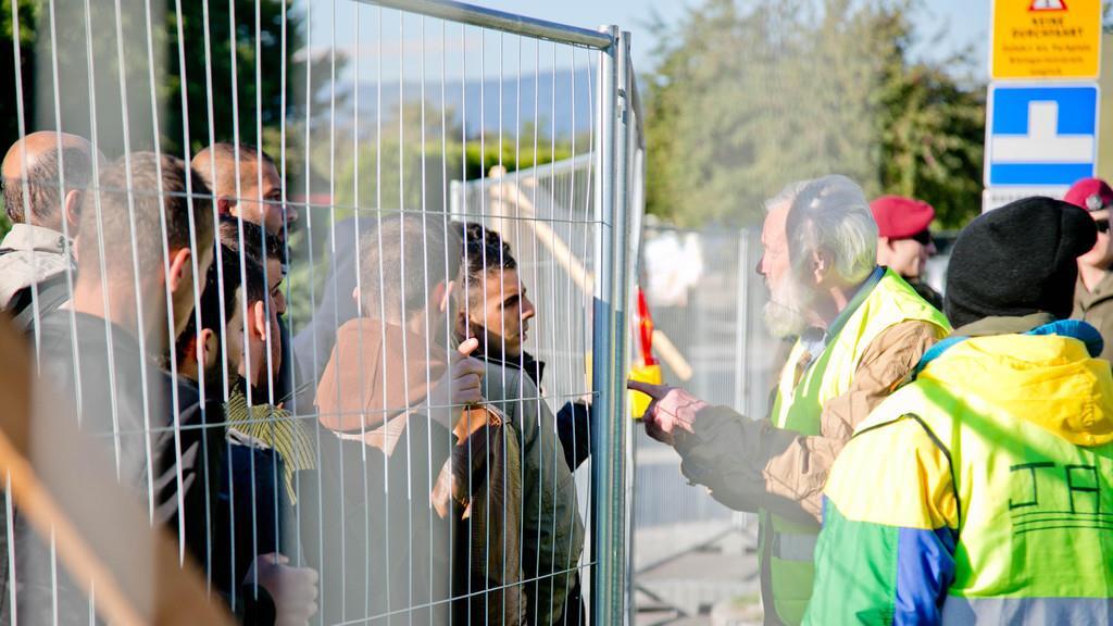 Flüchtlinge am Donnerstag in Salzburg