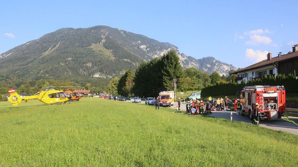 Schwerer Motorradunfall auf der B20