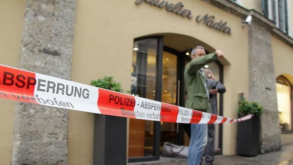 Das Juweliergeschäft "Nadler" in der Salzburger Linzer Gasse wurde im Sommer 2012 von einer Pink Panther Bande üebrfallen.