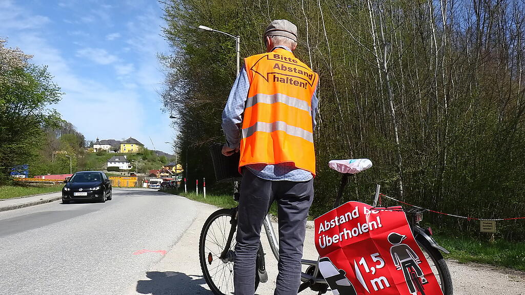 Abstandmessungen, Radfahrer