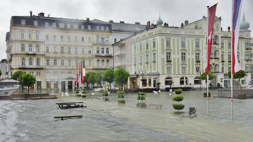 Gmunden überschwemmt