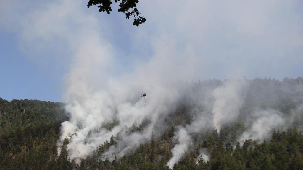 Waldbrand am Thumsee: Großeinsatz
