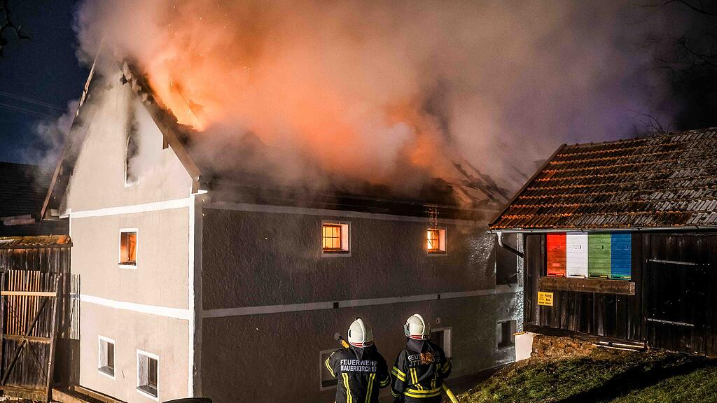 Großbrand in Burgkirchen